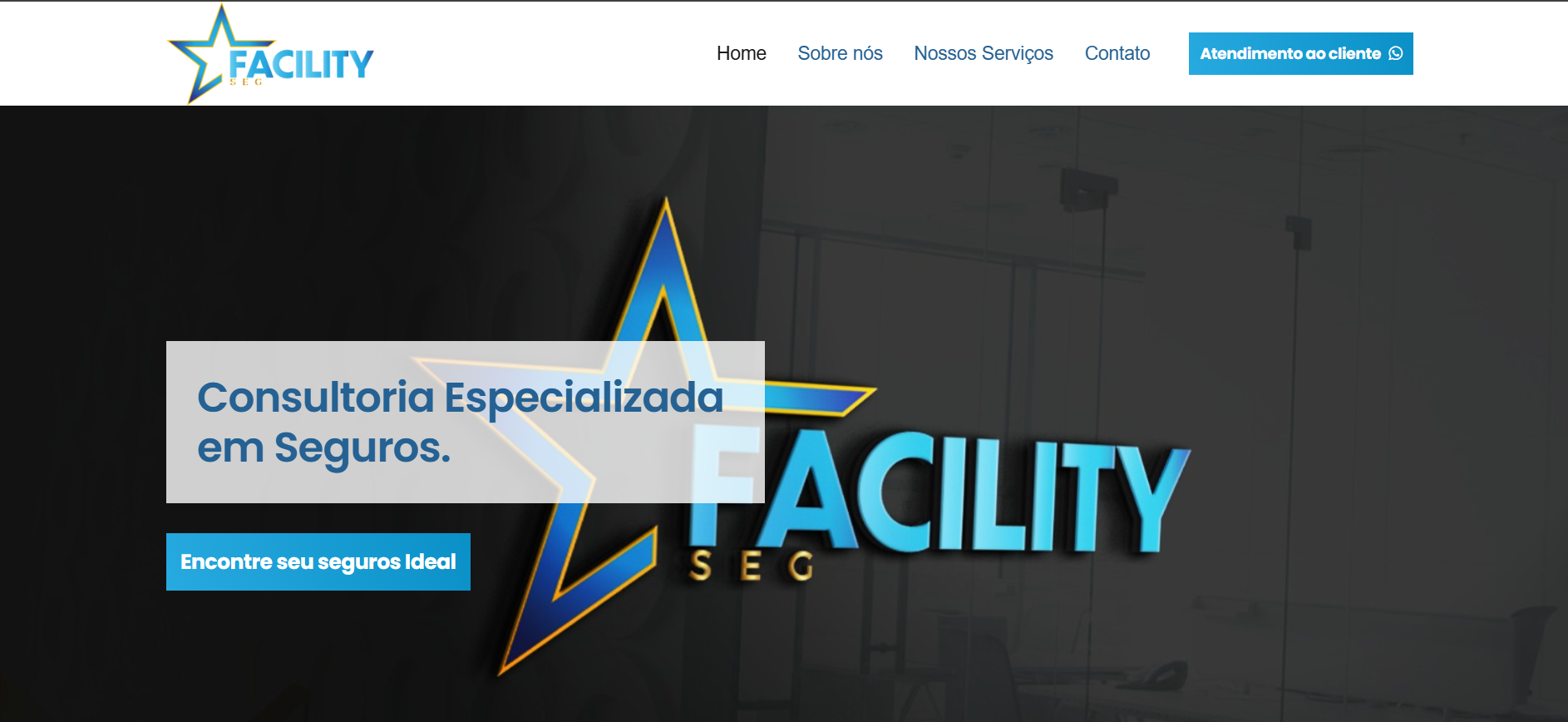 Site da Facility Seguros