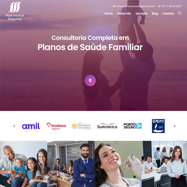 Site da Maxnnovar Seguros