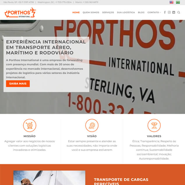 Site da Porthos International
